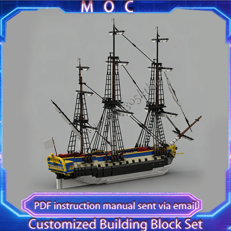 

4663 PCS Customize Frigate L'Hermione Lafayette Ocean Liner MOC Building Block Model DIY Puzzle Toys For Children Festival Gifts