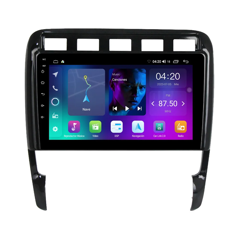 NF Android 13 9 pollici 2K sistema intelligente autoradio Carplay + lettore Video multimediale automatico adatto per Porsche Cayenne 2002-2010