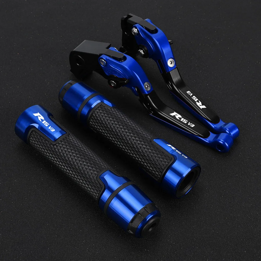 Motorcycle For YAMAHA R15V3 R15 V3 R 15 V3 R-15 V3 2017 2018 2019 Adjustable Brake Clutch Lever Foldable Handle Hand Grips Set