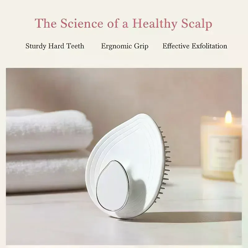 1Pcs Home Hair Washing Tool Leaf Hair Wash Massage Brush Scalp Cleansing Massage Shampoo Comb Hair Brush