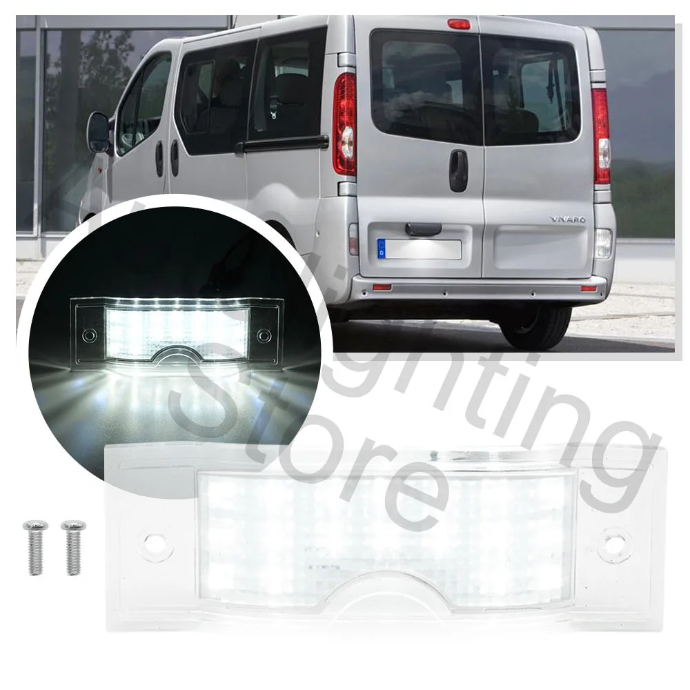 

1 шт. для Opel Vauxhall Vivaro A B 2001-2014-2019 Renault Trafic II Nissan Primastar NV300 Fiat Talento 16-20 освещение номерного знака