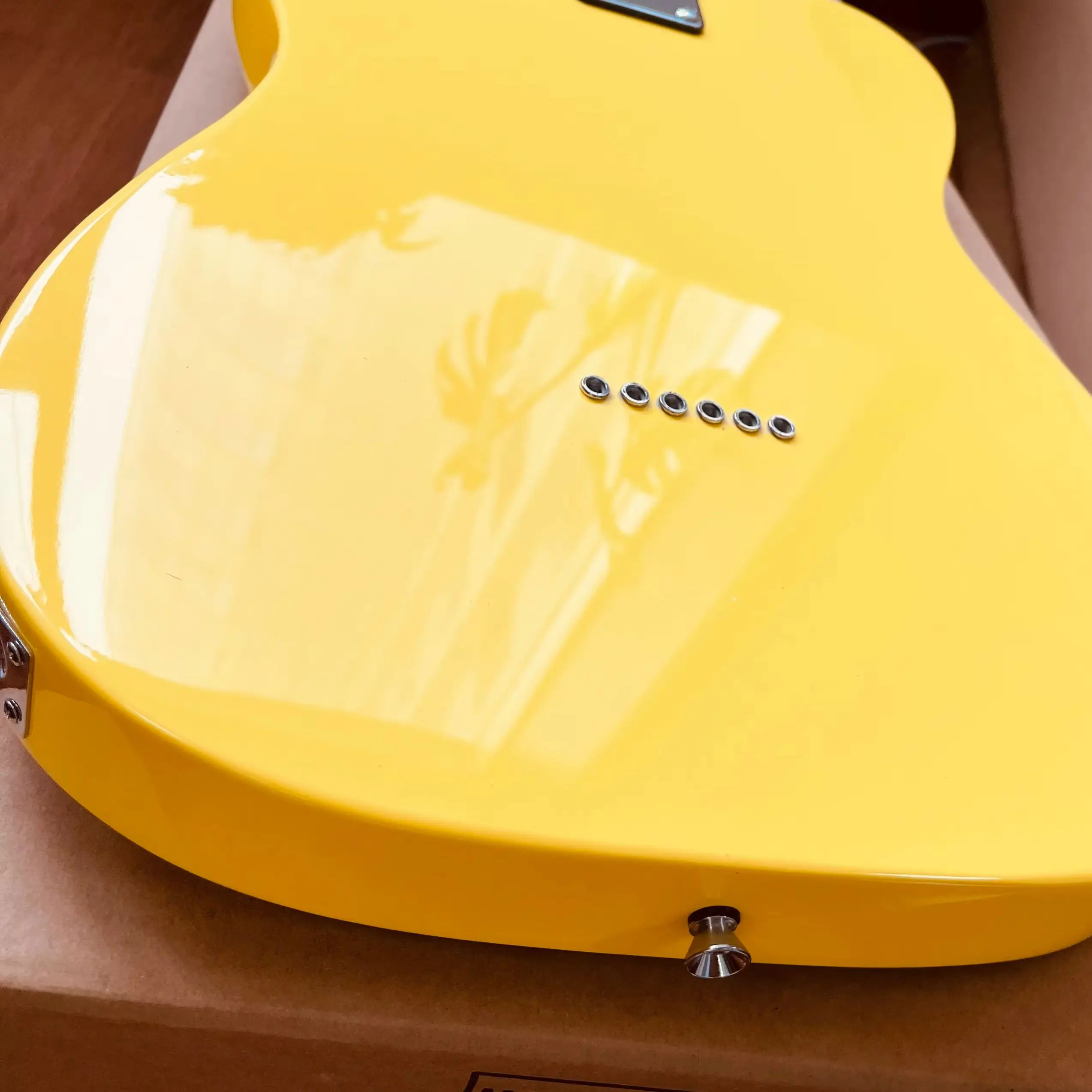 Yellow Electric Guitar SS Pickup Silver Hardware Alder Body Electric Guitar-Themed Gift U.S. Warehouse In Stock Fast Shipping Free Shipping