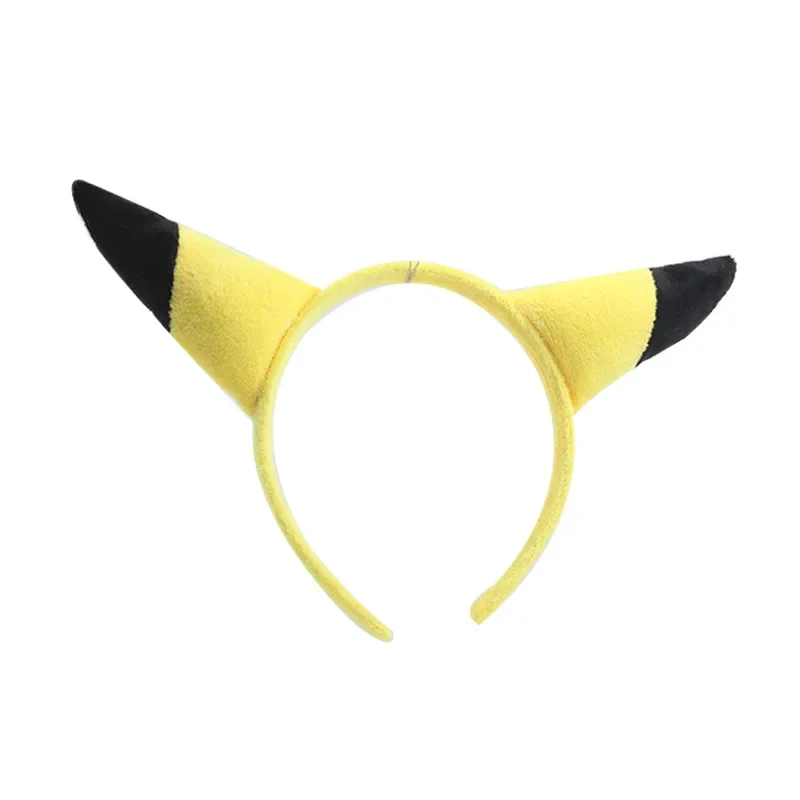Pokemon Anime Accessori per capelli Fascia per capelli Pikachu Orecchie carine Fascia per capelli Copricapo per bambola di peluche Gioca con personalizzazione selfie