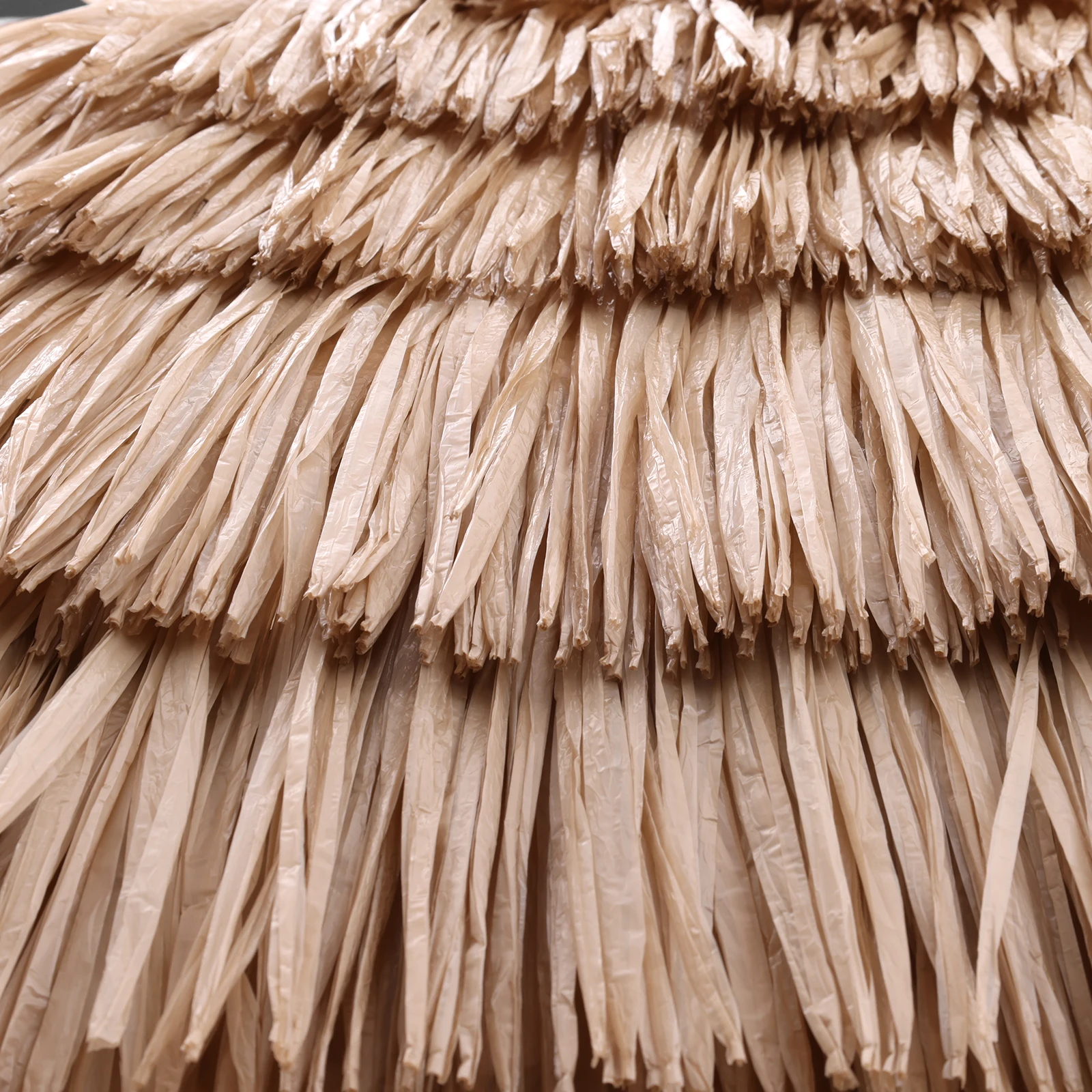 

6.56FT Thatched Patio Umbrella with Tilt Adjustment & 8 Ribs UPF 50+ UV Protection for Market Terrace Outdoor Restaurant