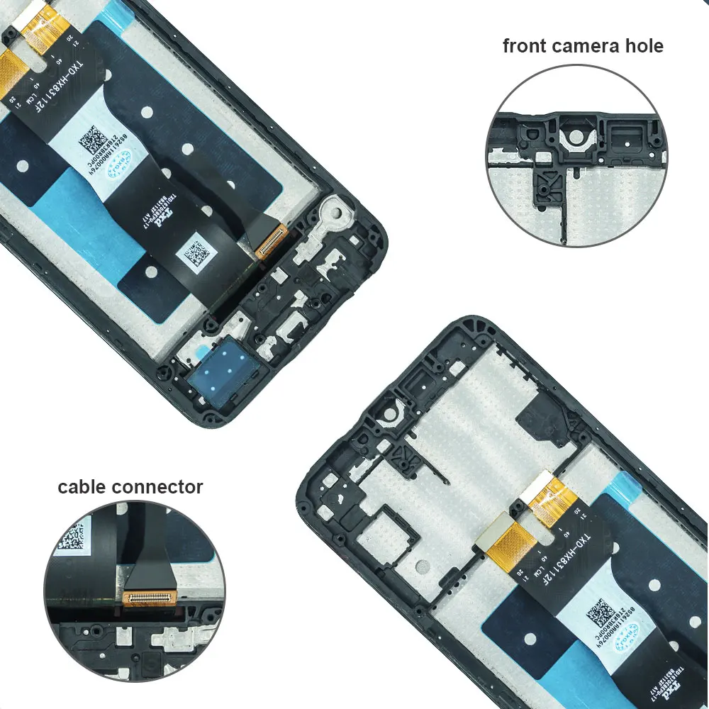 A05s LCD لسامسونج غالاكسي A05s 4G A057F A057M A057G شاشة الكريستال السائل محول الأرقام بشاشة تعمل بلمس استبدال الجمعية لسامسونج A05s