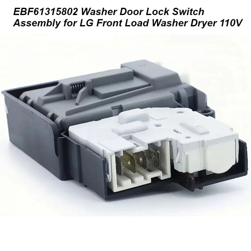 EBF61315802 Washer Door Lock Switch Assembly for LG Front Load Washer Dryer 110V