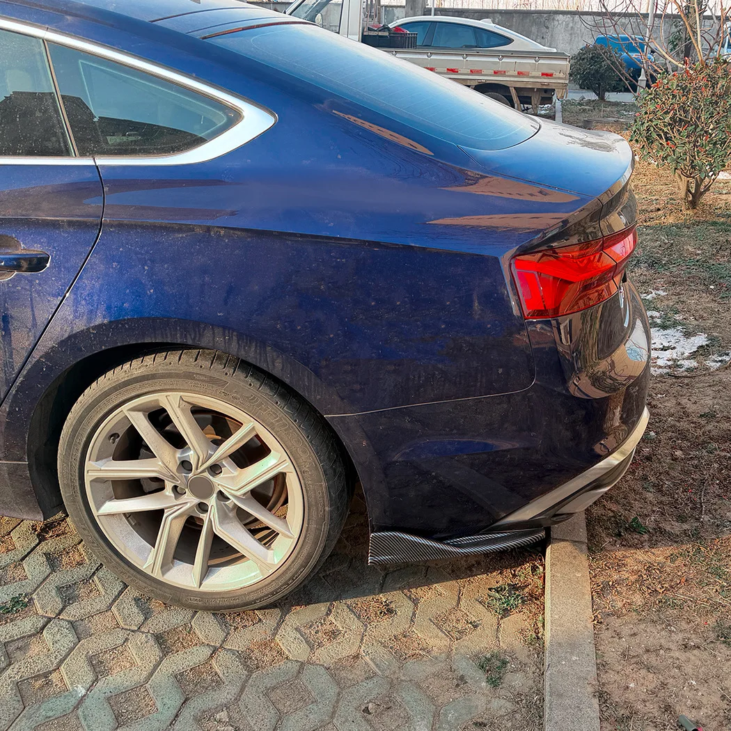 For Audi A5 S5 F5 Sline Sportback 4 Doors 2021-2024 Rear Bumper Diffuser Side Spoiler Corner Cover Splitter Lip Protector Guard - view 4