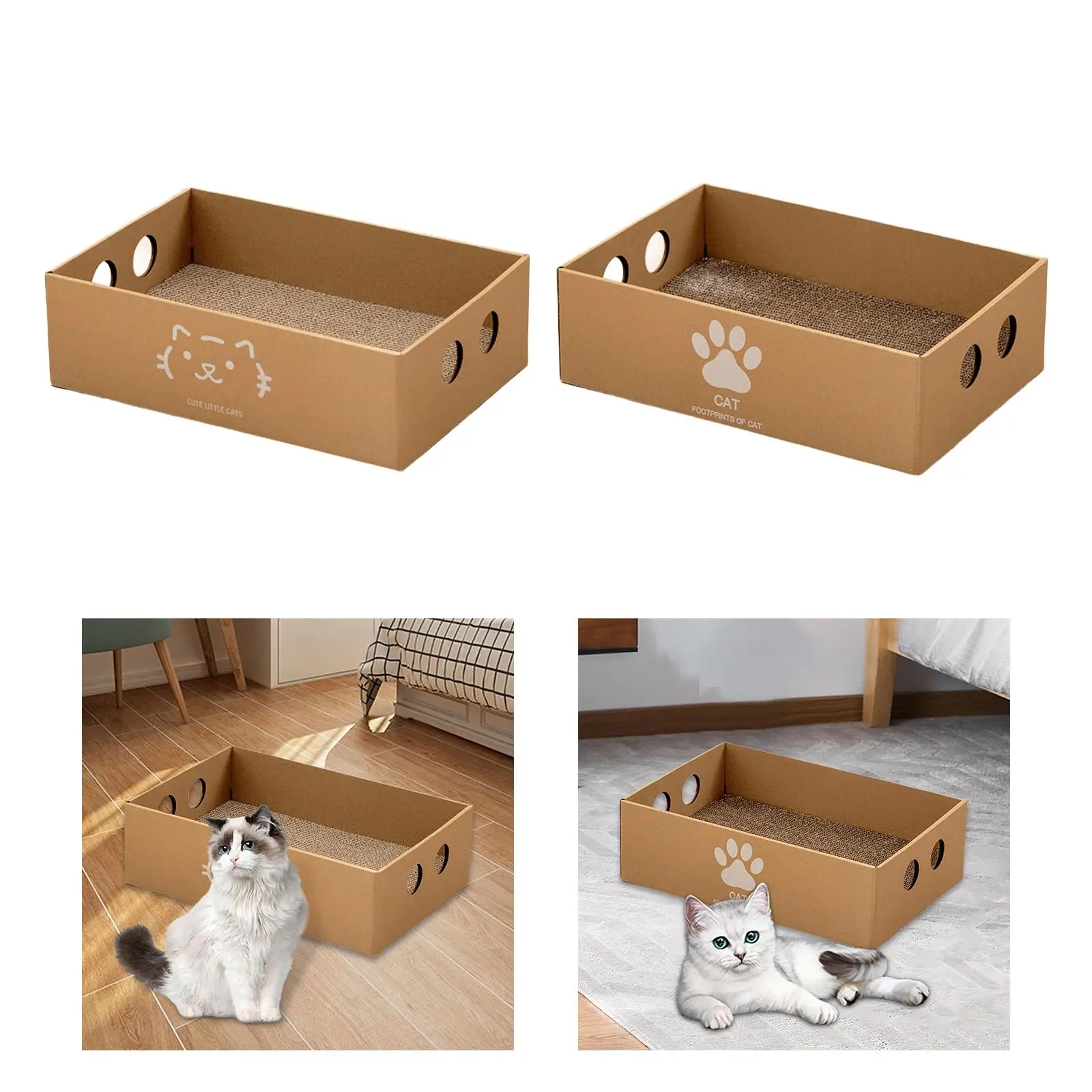 Kattenkrabkartonnen kattenkrabpad Kattenkrabbox voor katten om te malen