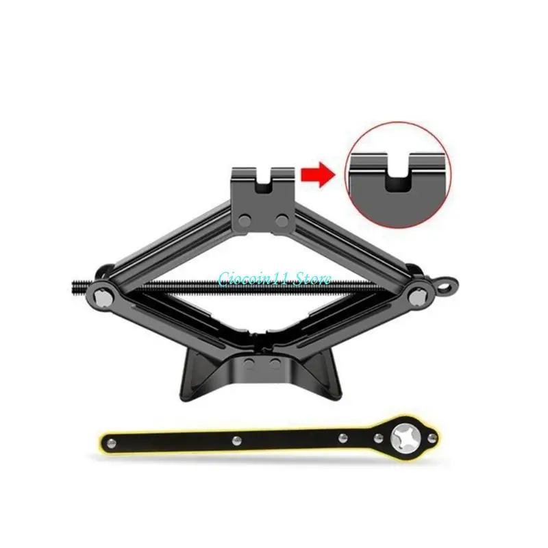 Y1UB Powerful 2 tonne Hydraulic Vehicle Raiser Comes With Essential Spanner Tool