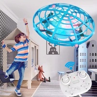 New Mini RC UFO Drone With LED Light Gesture Sensing Electric Flying Quadcopter Anti-collision Induction Dron Toys For Childrens