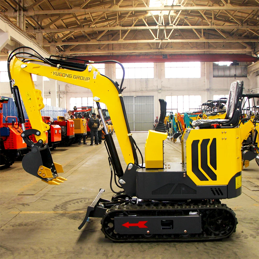 การปรับแต่งทางการเกษตร 1 ตัน Mini Excavator 1000Kg Micro Crawler Digger ไฮดรอลิกรถขุดขนาดเล็กสําหรับ Garden สําหรับขาย