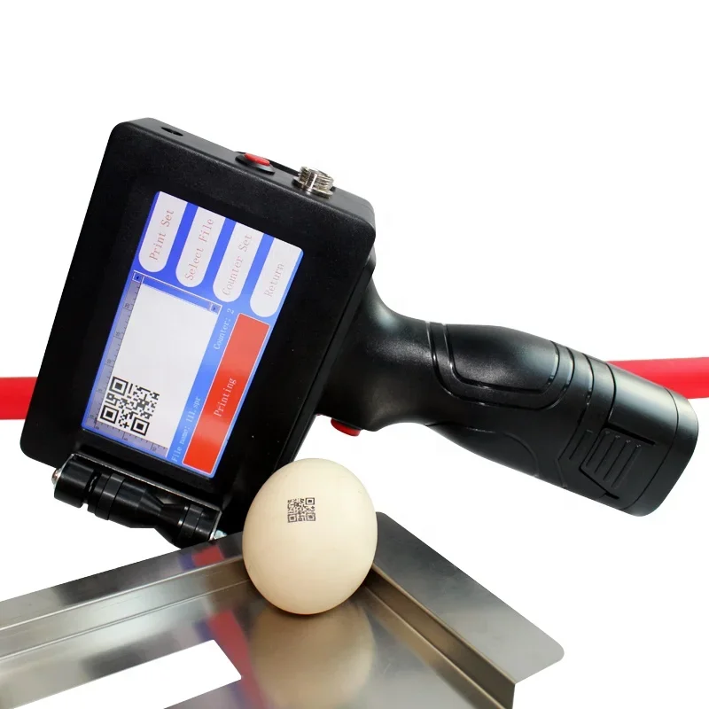 

Portable hand ink jet printer for eggs qr code ink coding machine