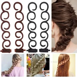 Hair Braiding Tool Lady Hair Ponytail Twist Styling Clip Braider Roller Bun Maker DIY Hairstyle Band Accessories Для Волос