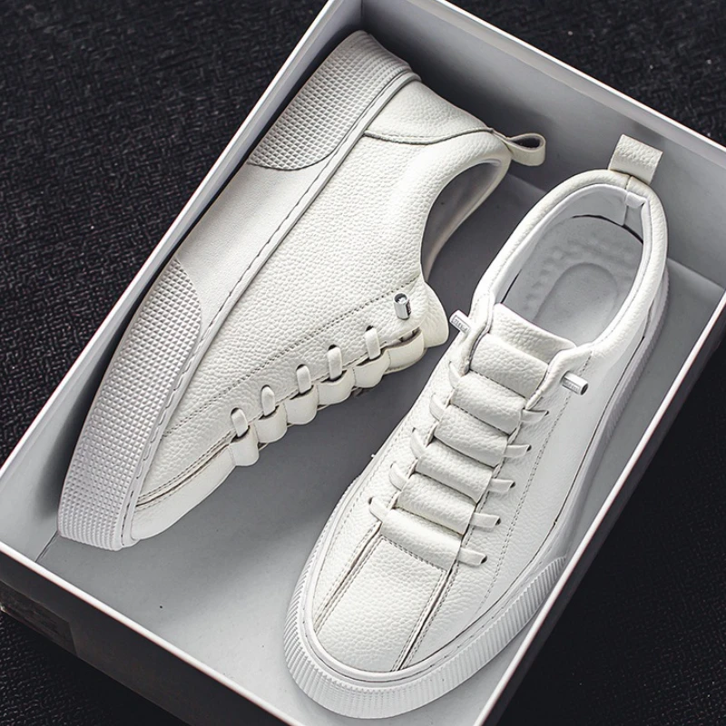 Frühling neue Männer Schuhe Mode Schnür Männer Turnschuhe Designer Leder Freizeit schuhe bequeme Outdoor Männer Laufschuhe Tenis 2024