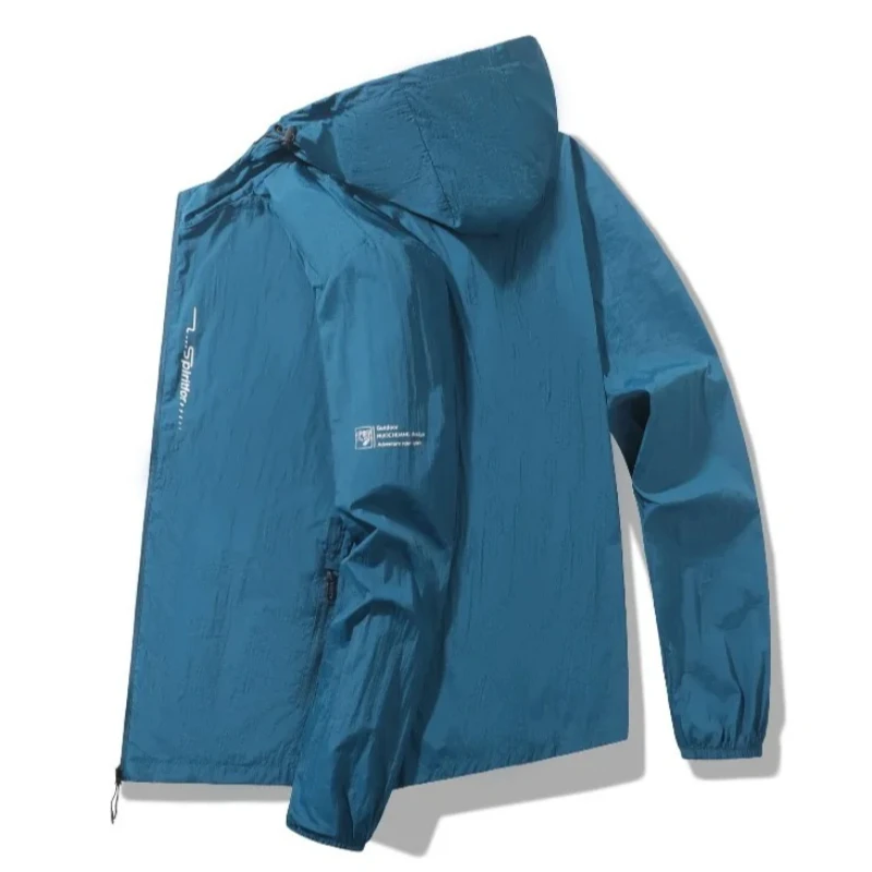 Outdoor Versatile Lightweight Breathable Sunscreen Clothing Men's Summer Spring Running Fitness Training UV Protective Jackets