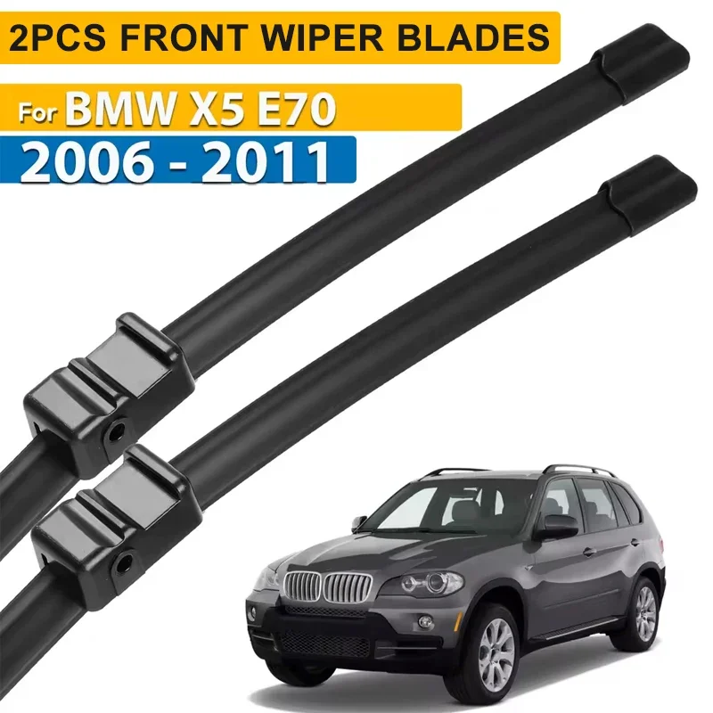 

Wiper LHD Front Wiper Blades For BMW X5 E70 2006 - 2011 Windshield Windscreen Clean Window Car Rain Brushes 24"+20"
