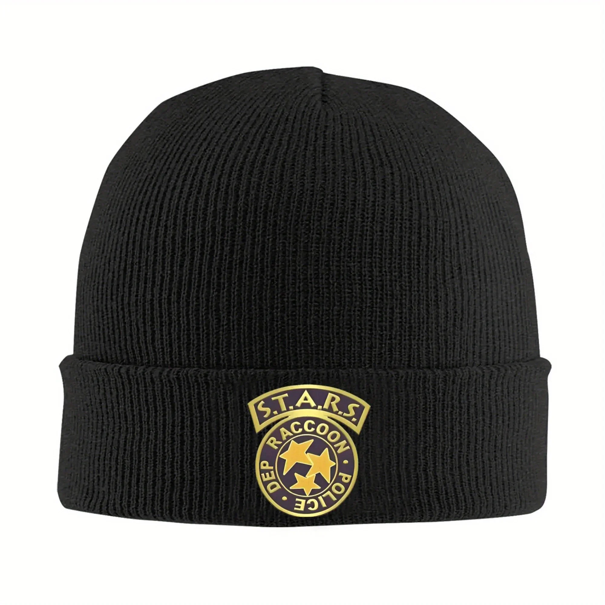 2026 NEW Residents Game Evils Stars Logo RPD Badge Knitted Hat Women Men Beanies Autumn Winter Acrylic Raccoon Dep Police Warm M
