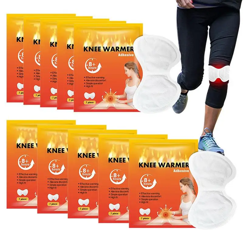 Knee Relief Heat Patches 10 Packs Heat Patches Body Warmer Heat Pads No Leakage Long-Lasting Soothing Heat For Relief And