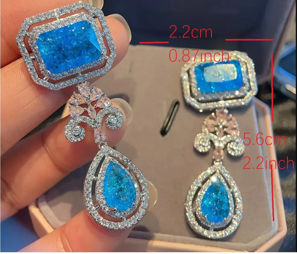 Bilincolor Exquisite Cubic Zircon Earrings for Women