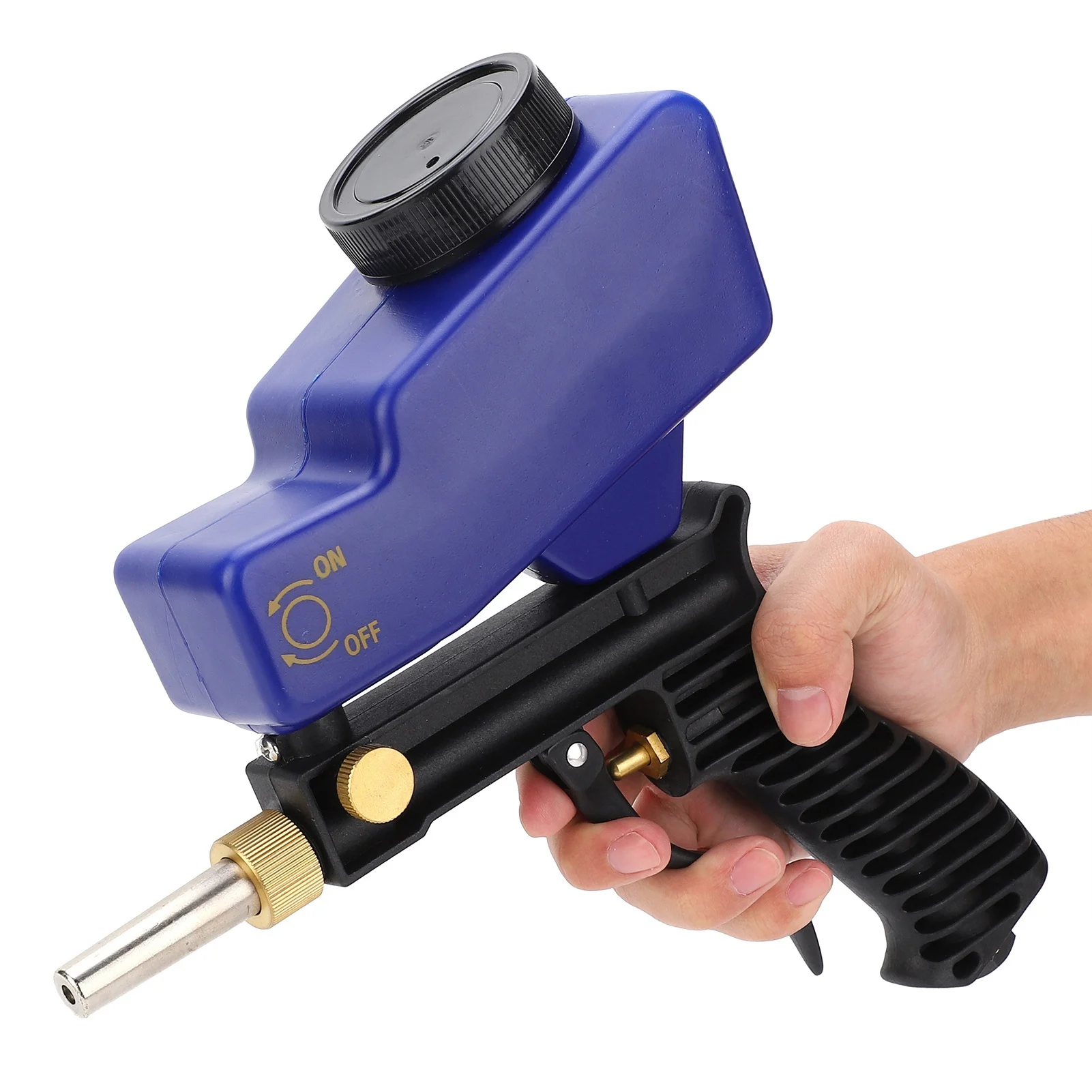 Gravity Feed Sandblasting Gun Air Sand  Spray Handheld Tool 70‑150 PSI 6000RPM Pneumatic  Gun Air Sand  Gun