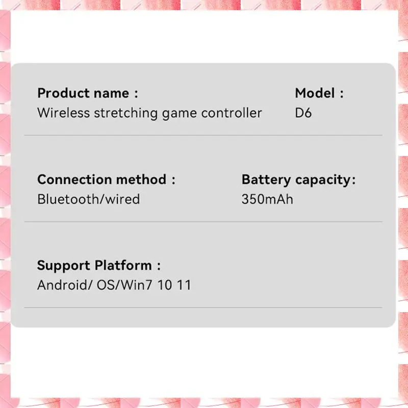 JAJA Wireless Game Controller Gamepad Bluetooth Connected Joystick 6-Axis Vibration For Android/Iphone/Switch Durable C