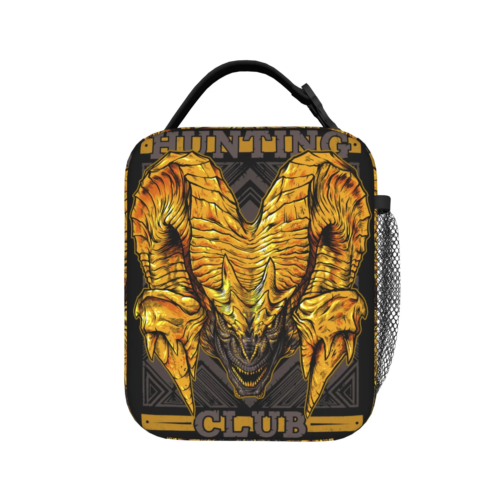 Monster Hunter World Hunting Club Kulve Taroth Insulated Lunch Bags Large  Reusable Cooler Bag Tote Lunch Box Travel Food Bag