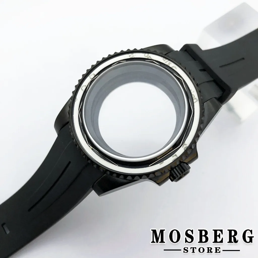 

40mm Watch Case Stainless Steel Sapphire Glass For NH35 NH36 ETA2836 2824 Miyota8215 8205 821A DG2813 PT5000