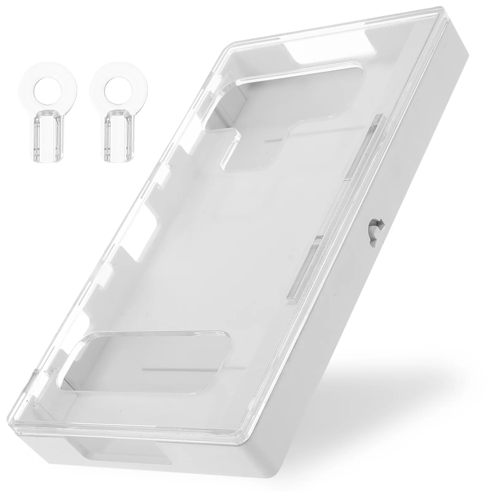 Phone Lock Box Acrylic Cell Phone Jail Two Keys Secure ABS Case Compatible with Most Phones Emergency Message Slot