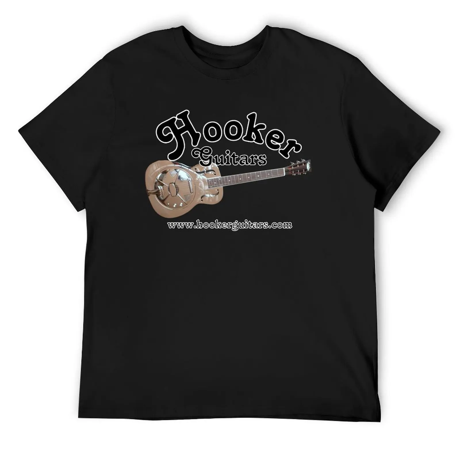 Hooker Resonator Guitars T-Shirt customs design your own cotton graphic tees boys whites workout shirts for men