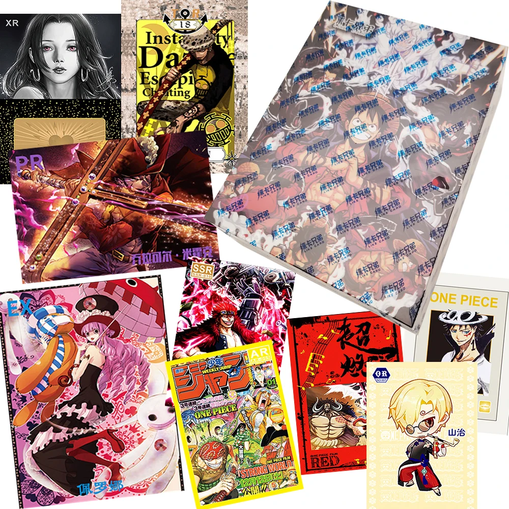 one-piece-high-quality-collection-cards-sp-qr-pr-adventure-anime-character-trend-design-unique-surprise-hobby-cards-fans-gifts
