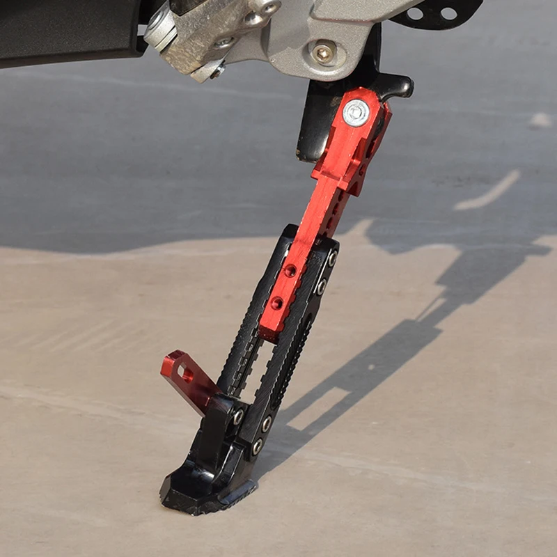 Motorcycle CNC Adjustable Kick Stand Electric Vehicle Side Support Side Frame Aluminum Alloy Motorcycle Modification Accessories