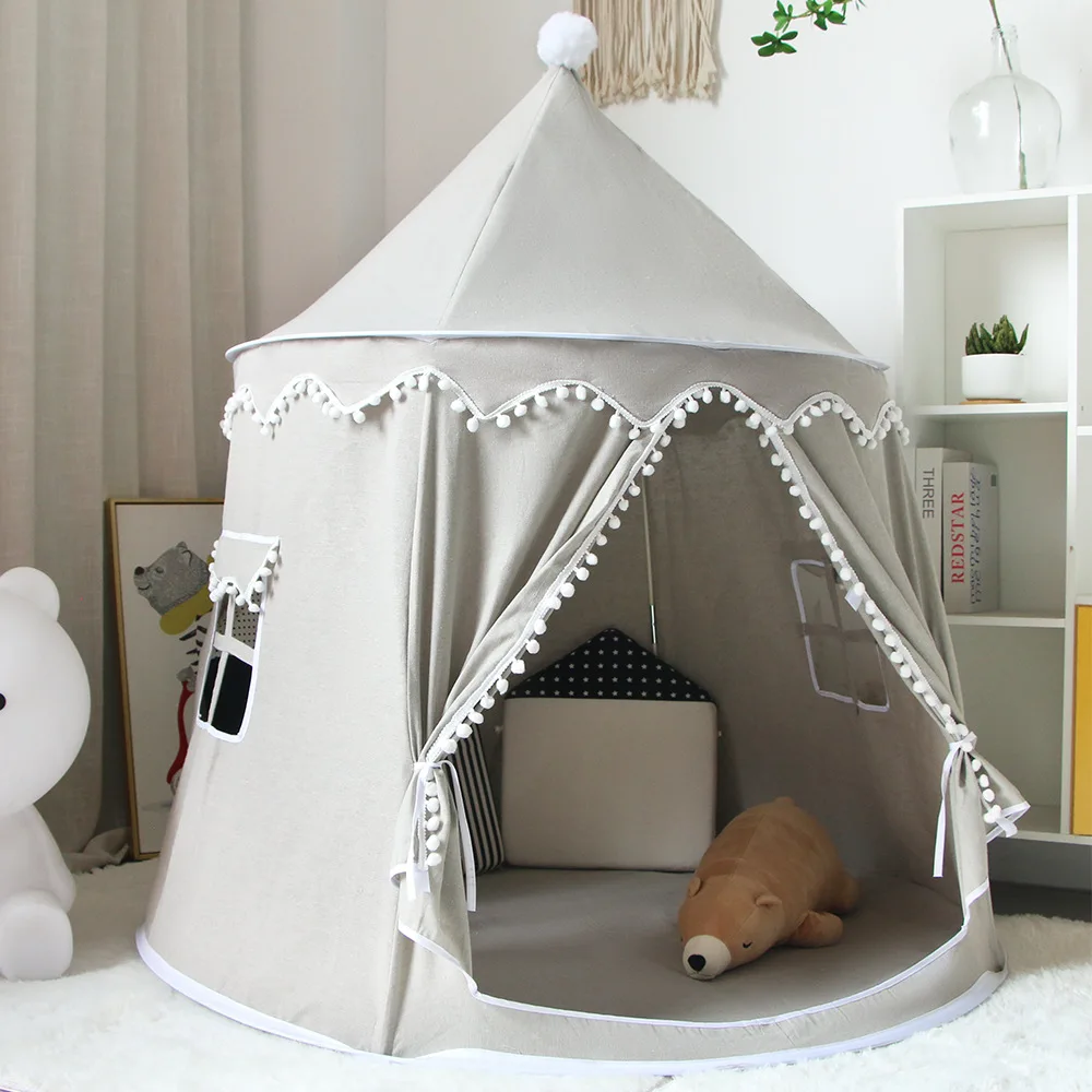 Kinderen Speelhuis Opvouwbare Speelgoed Tent Grote Tipi Tent voor Kinderen Prins Kasteel Kinderen Outdoor Geschenken Speelgoed Tent Kasteel
