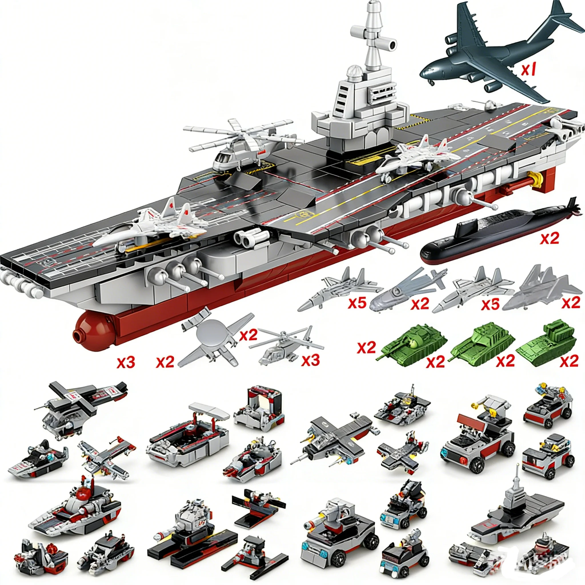 

Новый большой конструктор-авианосец для детей, совместимая модель, игрушка-украшение, подарок