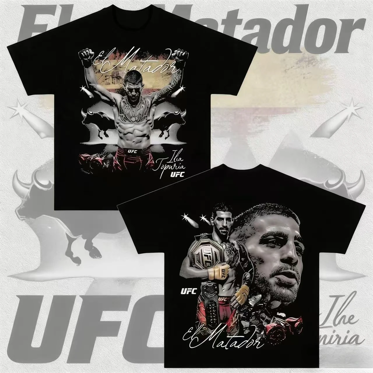 

UFC Alexander Volkanovsky Theme 2025-26, летняя свободная повседневная футболка из 100% чистого хлопка с принтом, подходящая для мужчин и женщин