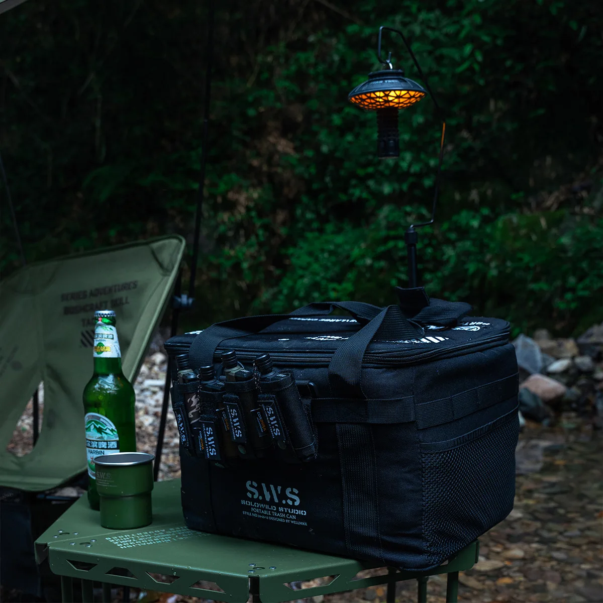 

SWS Multifunctional Outdoor Large Capacity Thickened Waterproof 25L Storage Bag Anti-Collision Camping Pot Stove Picnic Bag
