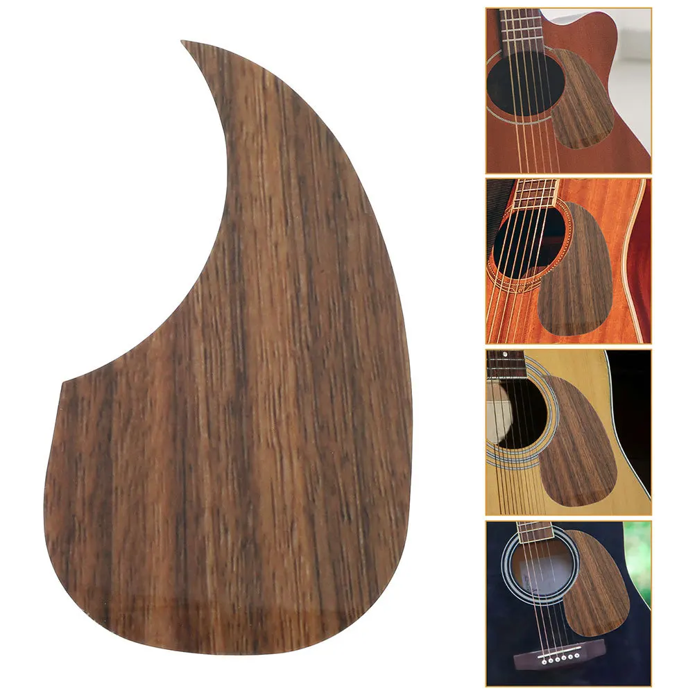 

4Pcs Acoustic Guitar Pickguard Simulation Wood Grain Elegant Anti-Scratch Protection Folk Guitar Accessories Acoustic Pick Guard