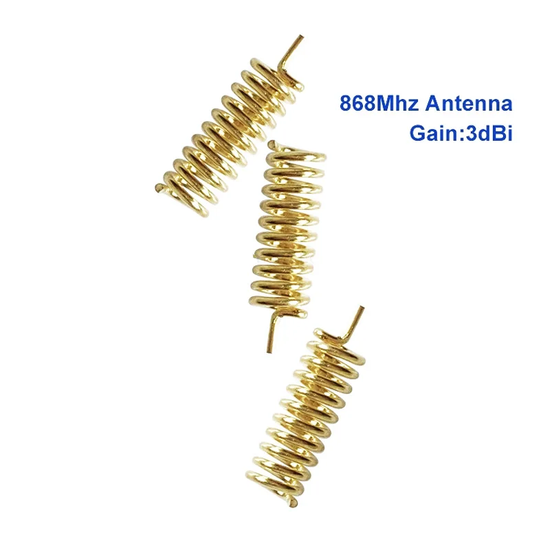 Antena de resorte de frecuencia única 868Mhz 3dbi lote de cobre bobina en espiral placa PCB soldadura