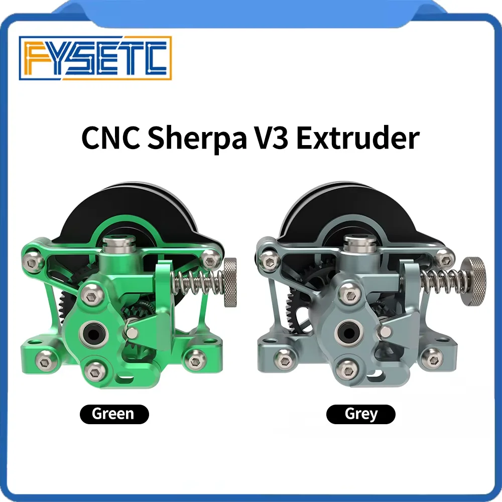 FYSETC CNC All Metal Sherpa V3 Extruder High Temperature Resistance Light Weight Kit with 36 Moons Motor for Voron CR-10 Ender