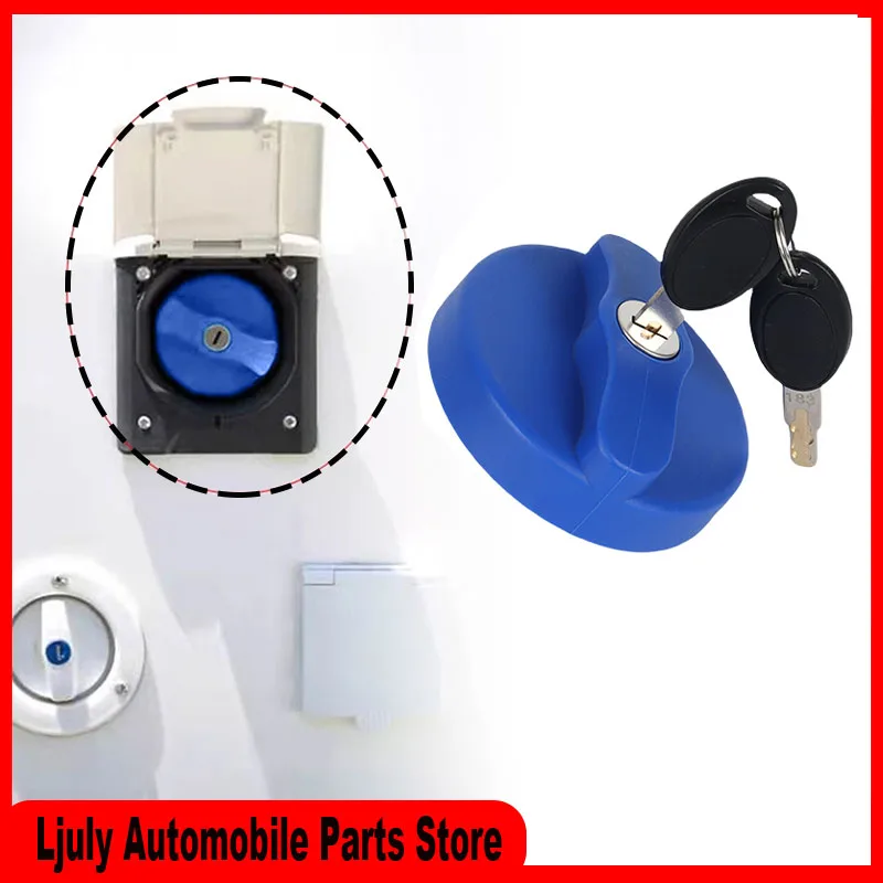 1 Set Water Inlet Filler Cap LOCKING For Zadi Lock With 2 Keys For Bailey Swift Motorhome Caravan RV Parts & Accessories