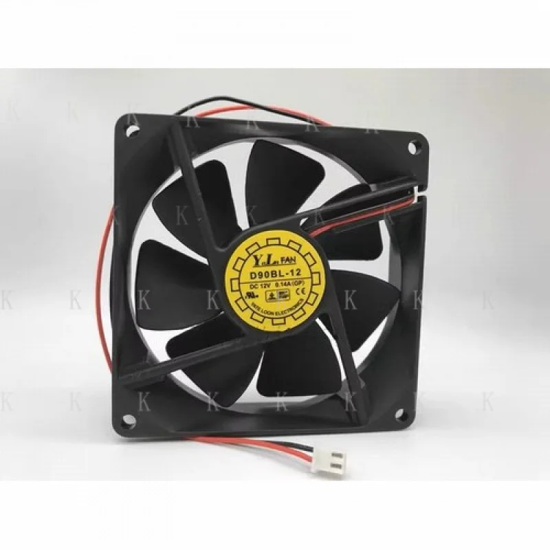 

C НОВЫЙ ДЛЯ Y.L ВЕНТИЛЯТОР 9 СМ 9025 12 В 0,14 А D90BL-12 Вентилятор охлаждения