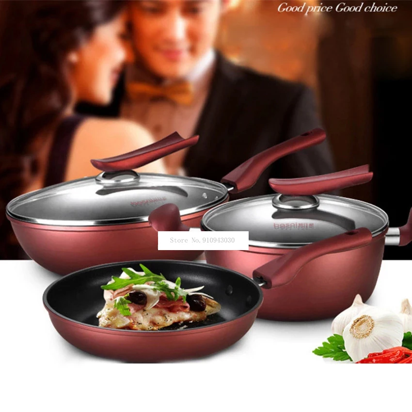 Cease-fire Health Preservation Pan Cooking Wok Pan With Upright Lid 24cm Non - stick Frying Pan Heat-preserve Vacuum Pot Boiling
