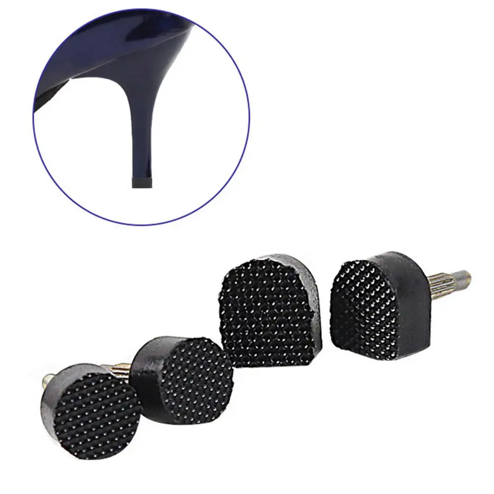 30Pairs Shoe Heel Tips Replacement Dowels for Boots High Durability Tpu Iron 5 Assorted Sizes 1.8cm Metal Tip Comfort