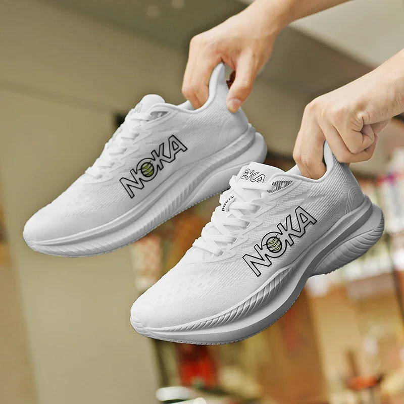 

Men's Jogging Sneakers Running Shoes Cushioning Outdoor Luxury shoes Breathable Trainer Race Mesh Off-road Shoes Couple Non-Slip