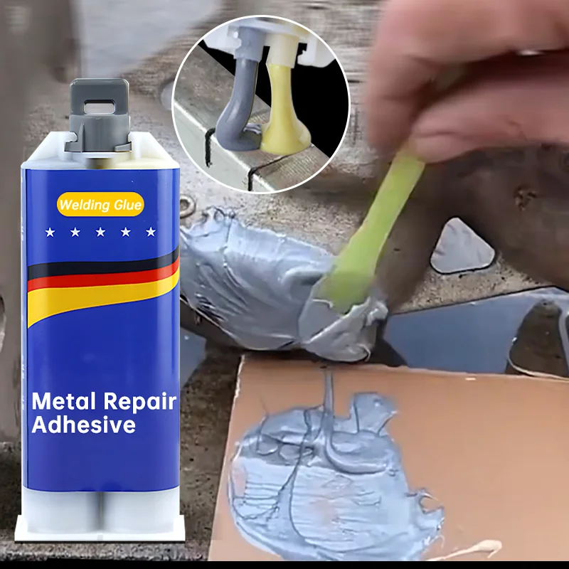 New 2 In1 Industrial AB Sealant Glue High Strength Metal Repair Glue Magic Plastic Repair Casting Adhesive Cold Welding Glue