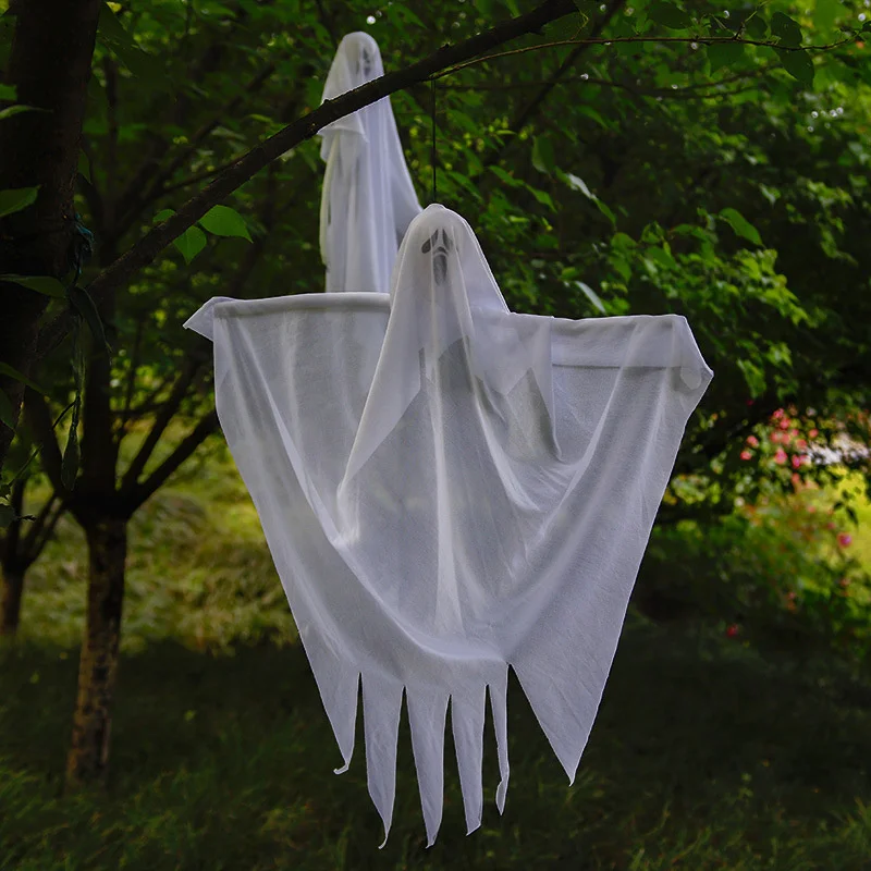 ฮาโลวีนแขวนผี Spooky Flying Ghost จี้ต้นไม้กลางแจ้งตกแต่งฮาโลวีนสําหรับลานสนามหญ้า Party Supplies