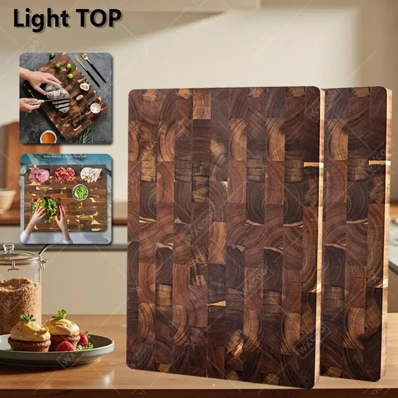 

Thicken Wood Cutting Board Kitchen Chopping Boards Double-sided Bamboo Wood Cutting Board for Cut Meat Vegetable Cooking Tools