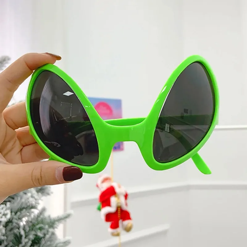 Funny Alien Sunglasses Rainbow Lens Christmas Halloween Party Glasses for Adults Kids Cosplay ET Costume Accessories Novelty