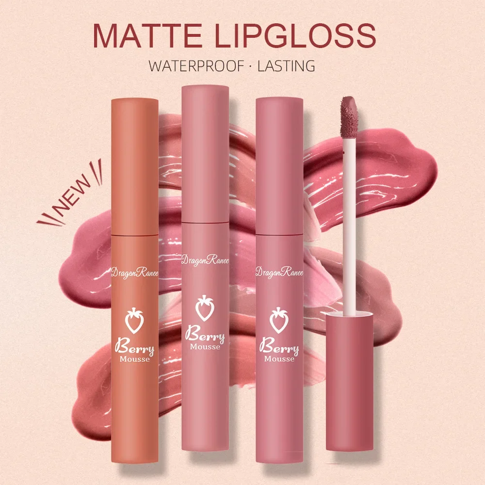 Velvet Matte Lipsticks Nude Long Lasting Lipstick Waterproof Liquid Lip Gloss Colour Lips Daily Makeup Women Cosmetics