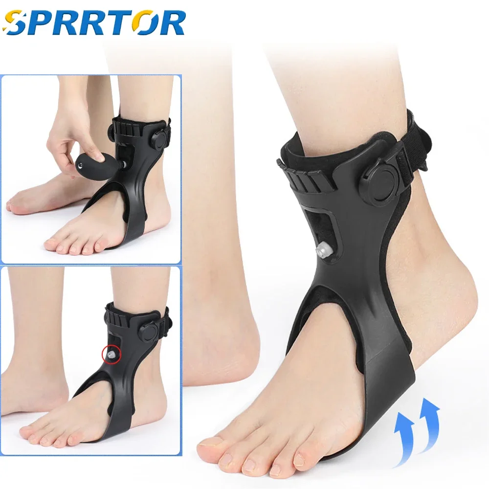 

AFO Drop Foot Brace, обновленная поддержка ортеза для стопы на лодыжке вверх 2022 года с надувной подушкой безопасности для ходьбы, стабилизатор стопы