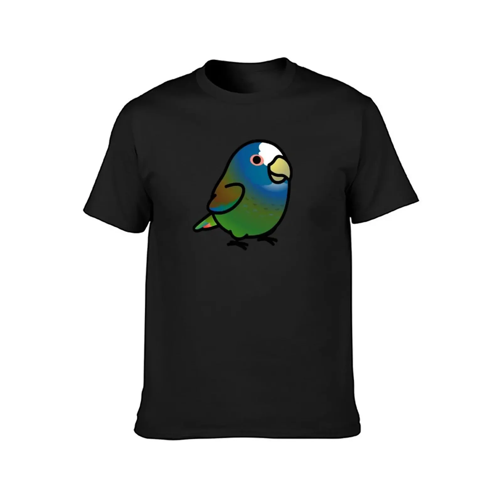 Chubby White-capped, White-crowned Pionus Parrot T-Shirt anime stuff plain cute clothes plain black t shirts men